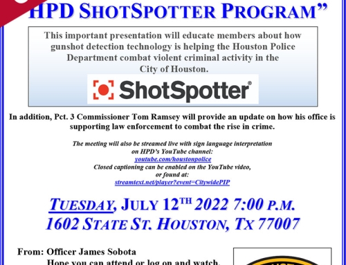 CANCELED: HPD Chief’s Citywide PIP Meeting, July 12