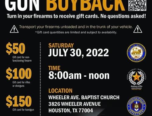 Mayor Turner Announces One Safe Houston Gun Buyback Program
