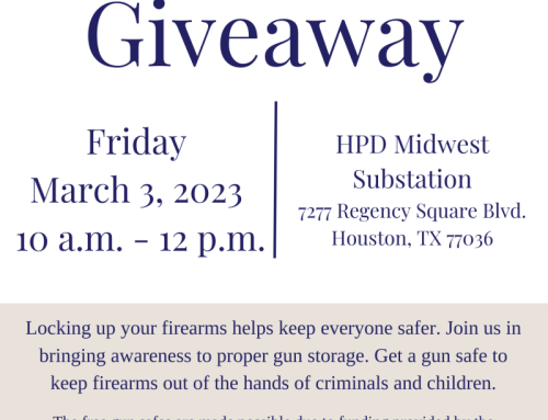 District J: Gun Safe Giveaway, March 3